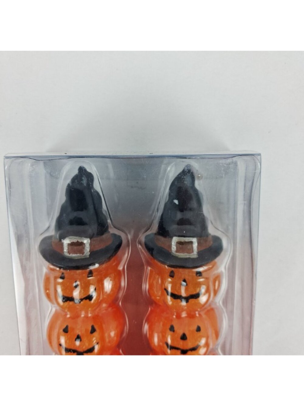Broomstick Blvd Halloween Stacked Pumpkins Taper Candles 9.75" Hocus Pocus - Picture 6 of 8